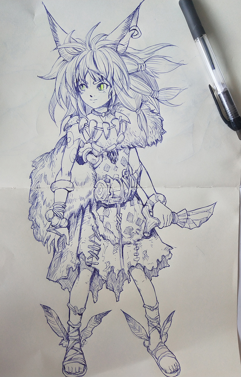 圆珠笔绘画练习（1）