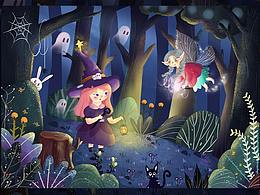 小女巫遇到精灵-儿插