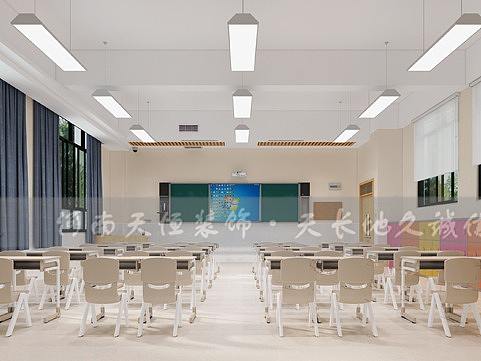 郑州普海外国语学校小学部教室装修、科学实验室装修