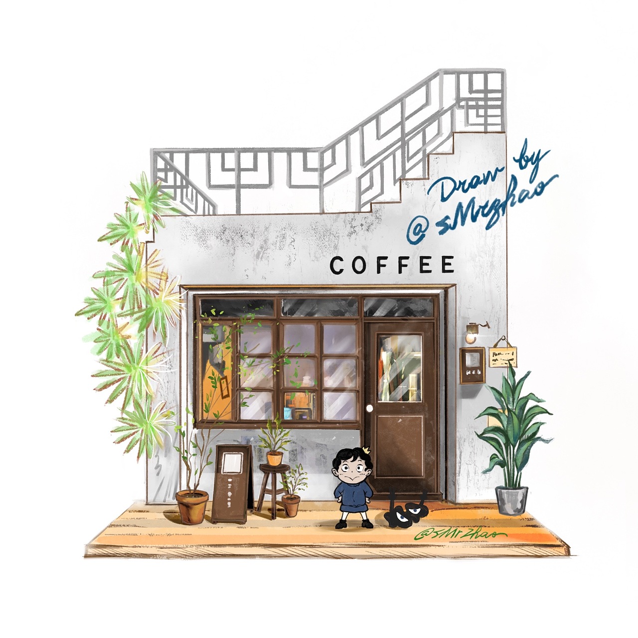sMrZhao2021小店插画作品合集