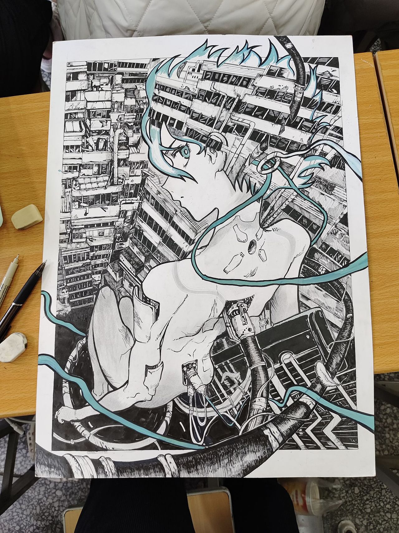 赛博朋克（临摹）（图ZMzU4MDg2NTQ0） - 单幅漫画 - 站酷设计师啵啵嘭原创素材 - 站酷ZCOOL