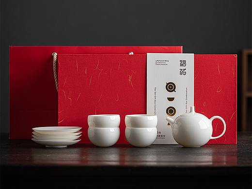 【中国白·哲选】福佑白瓷茶具套装