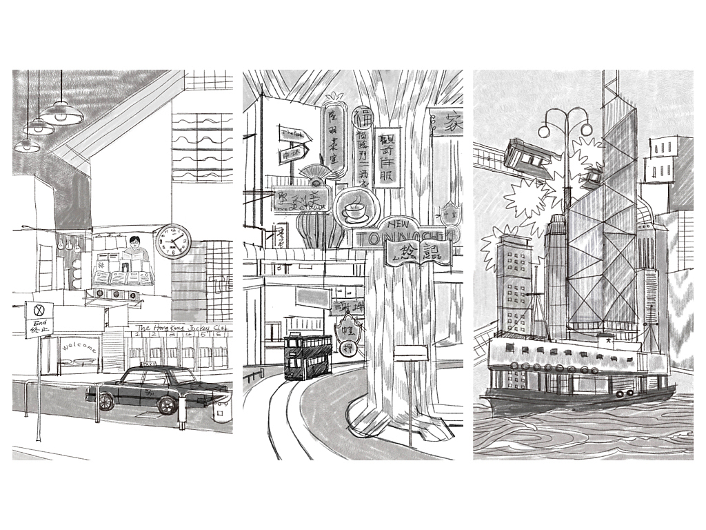 合胜茶餐厅--装饰插画设计（图ZMjMxNDM0MDky） - 商业插画 - 站酷设计师吴米粒原创素材 - 站酷ZCOOL