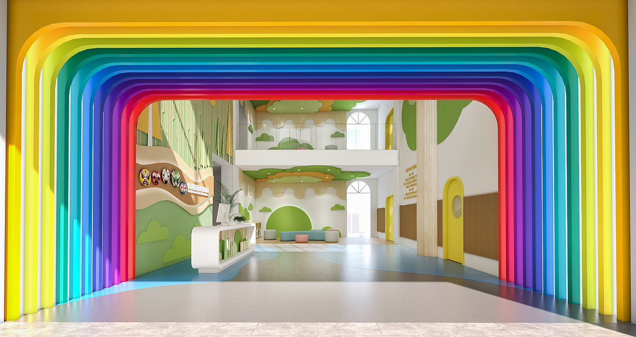 幼儿园大厅、活动室（图ZMjk1ODIwMzk2） - 其他空间 - 站酷设计师司徒小镇原创素材 - 站酷ZCOOL