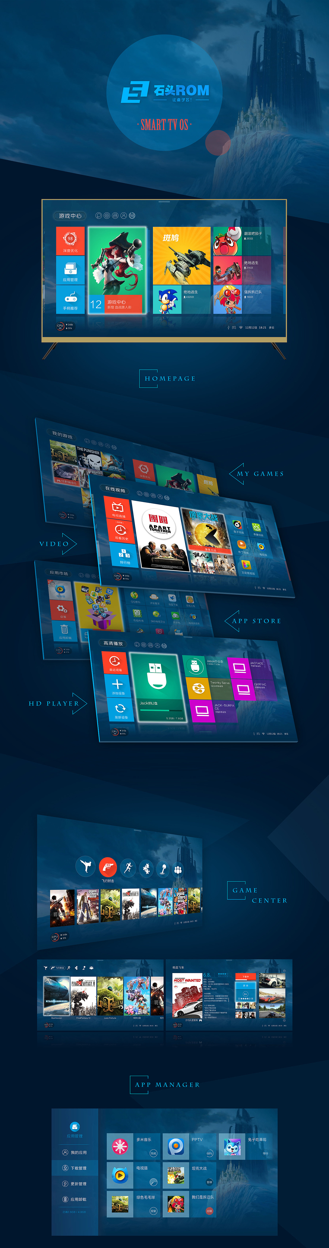 Smart TV OS（图ZNjA3MDY0NzI=） - APP界面 - 站酷设计师yekong原创素材 - 站酷ZCOOL