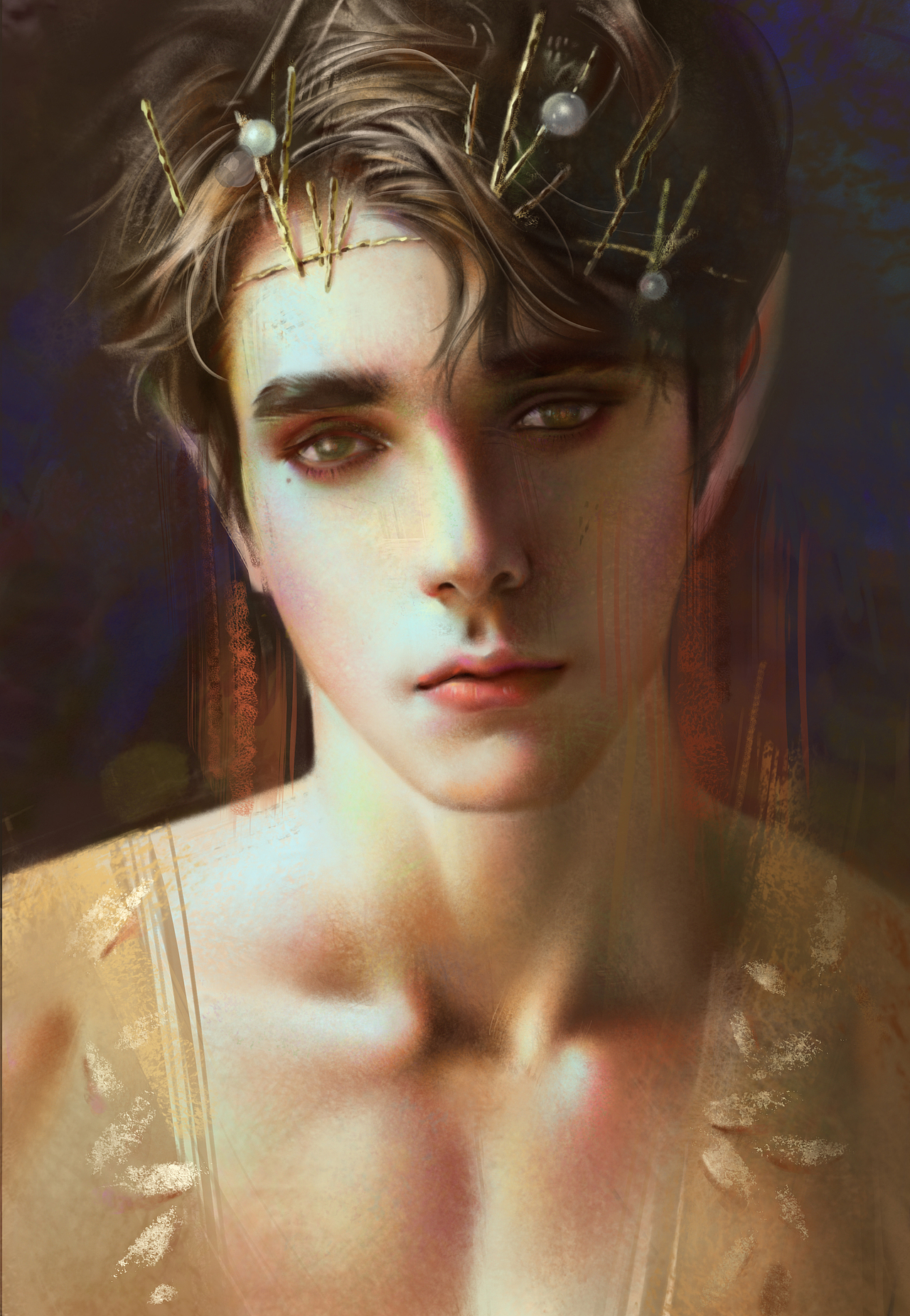 男精灵?|插画|商业插画|爱喝牛奶的戌小年_原创作品-站酷zcool