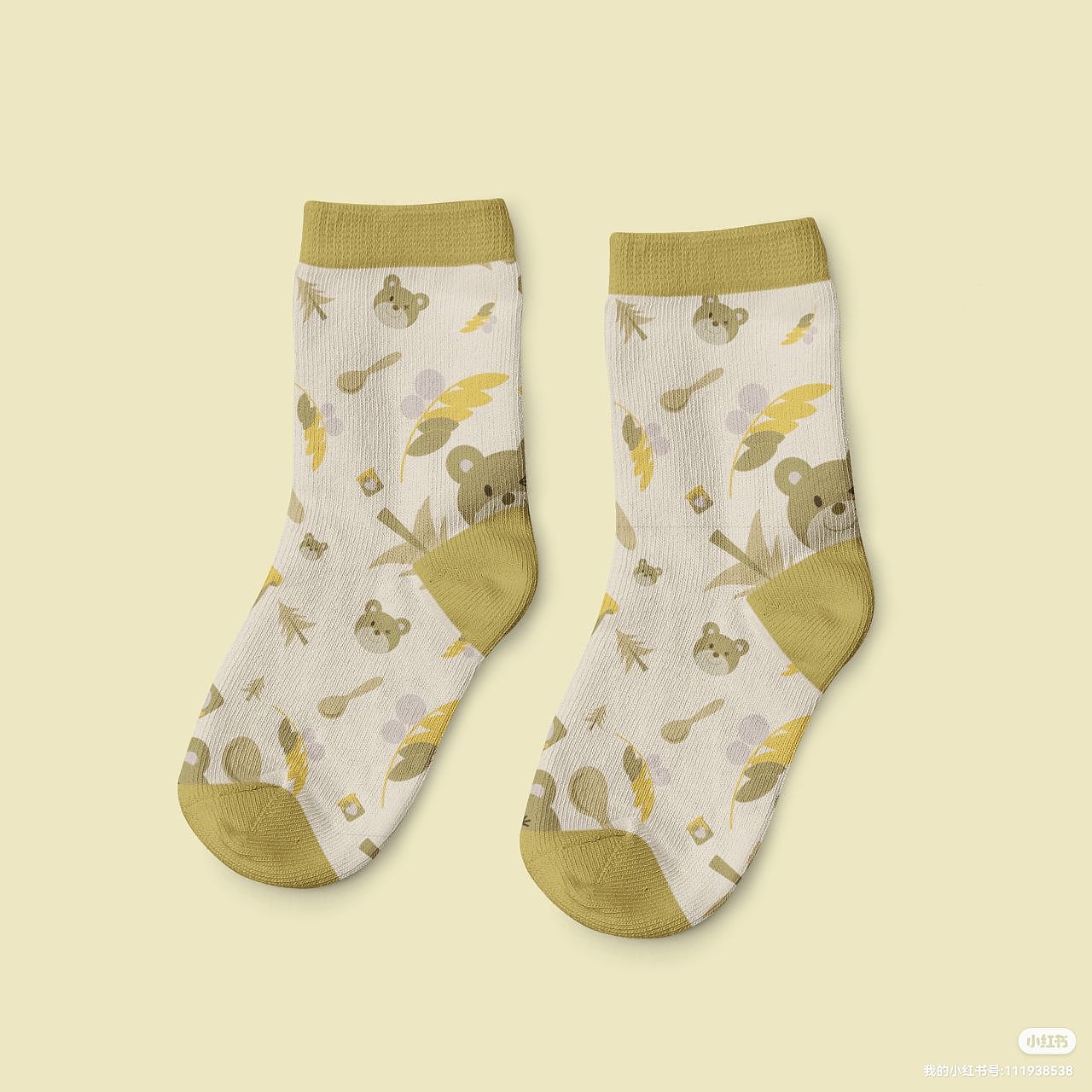 可爱卡通四方连续印花图案