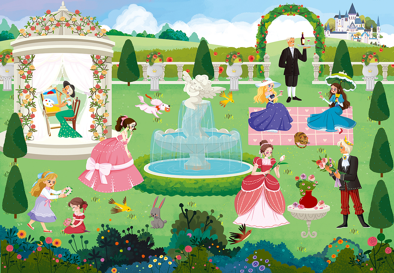 全景创意磁力贴:闪亮闪亮小公主