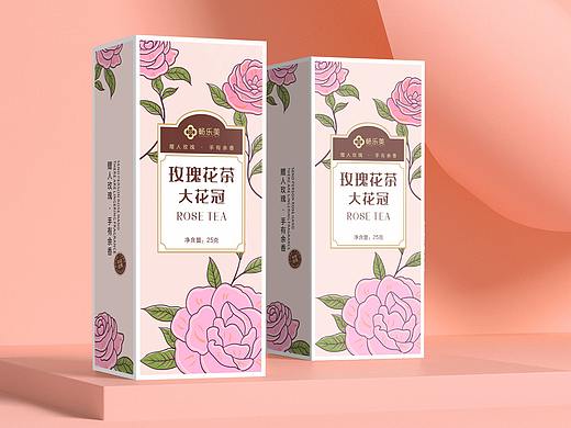 玫瑰花茶包装设计