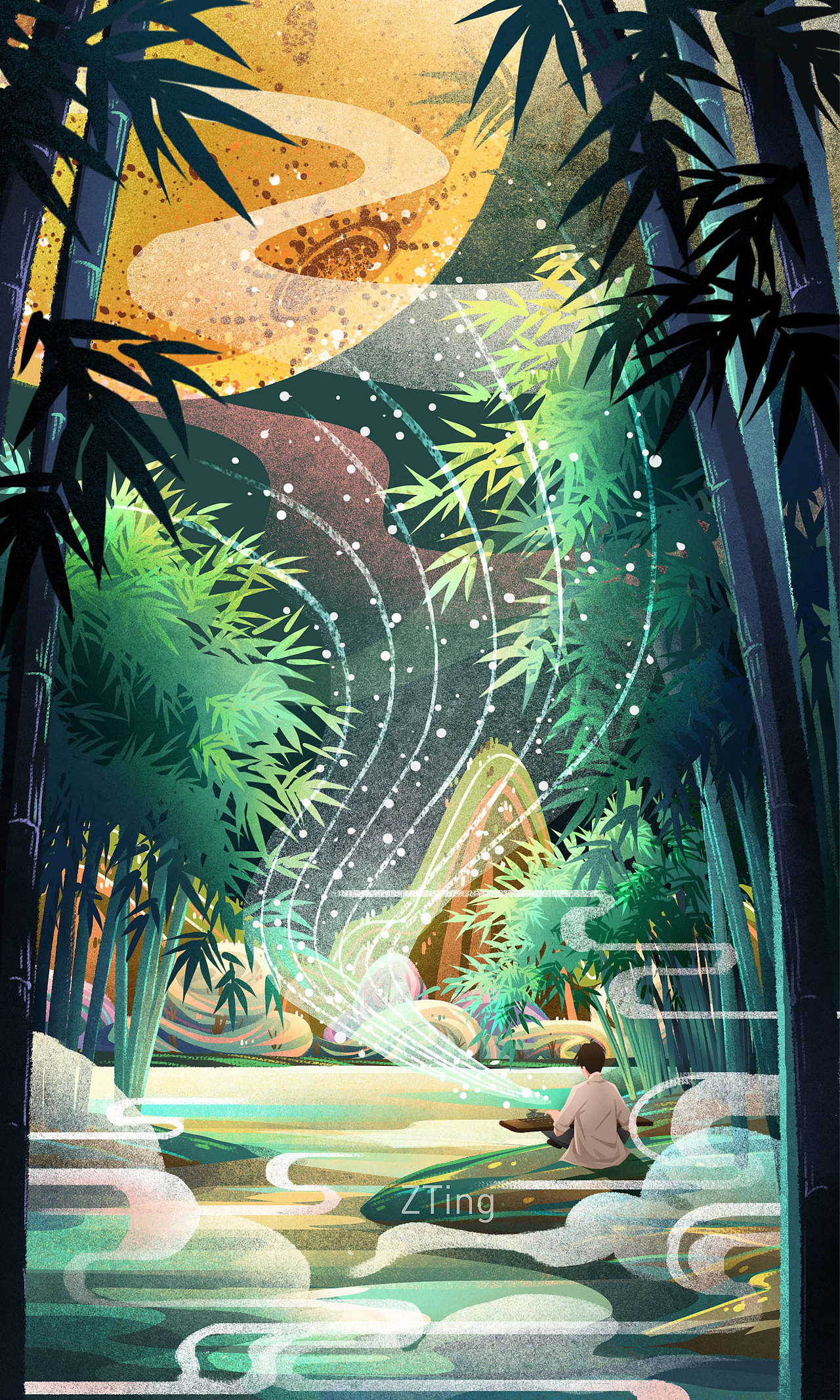 太平湖八景 | 插画（图ZMjQyMTg1MDg0） - 创作习作 - 站酷设计师zhiting_陈原创素材 - 站酷ZCOOL