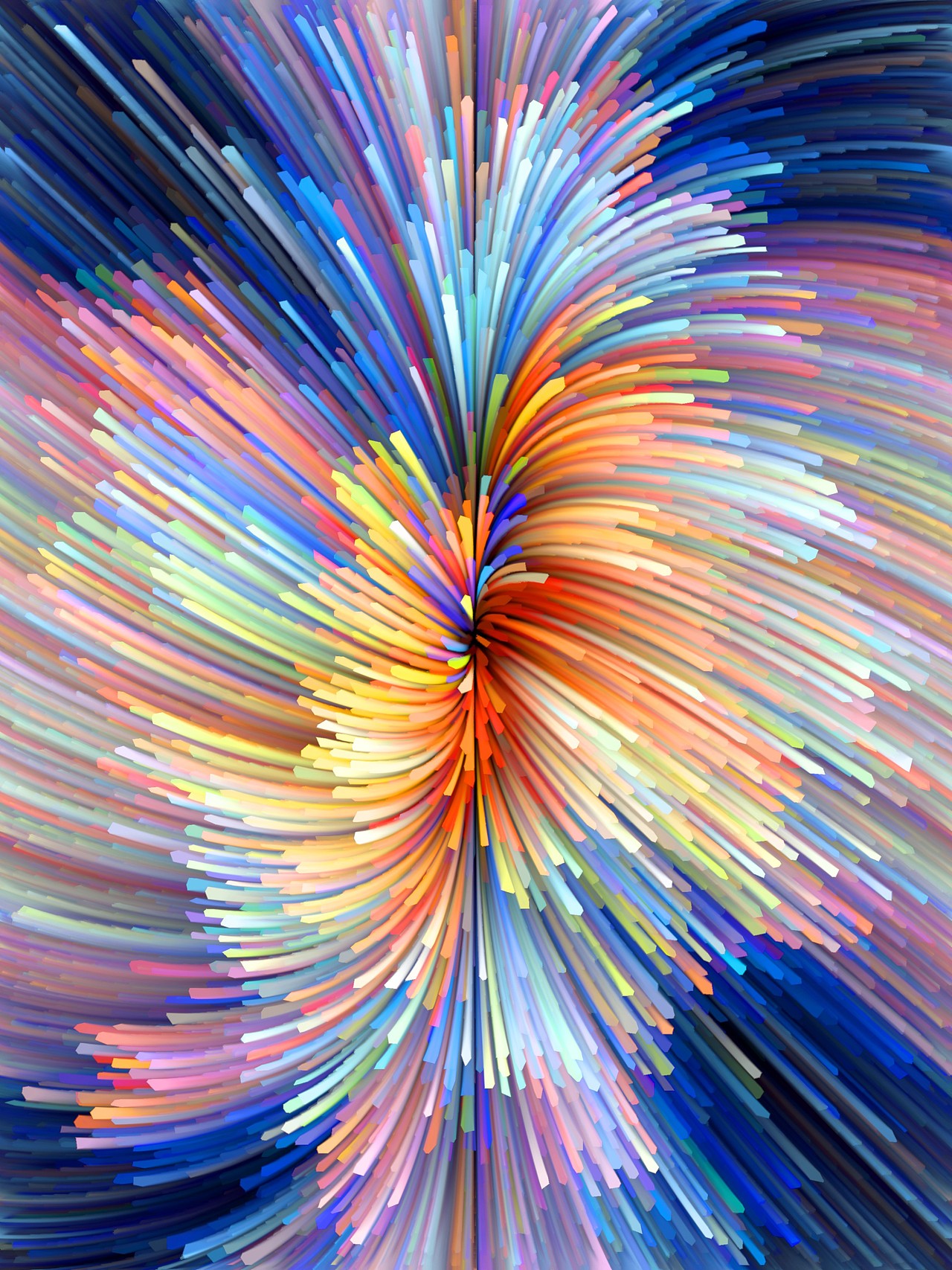 梦幻七彩质感底纹背景线条波浪设计素材