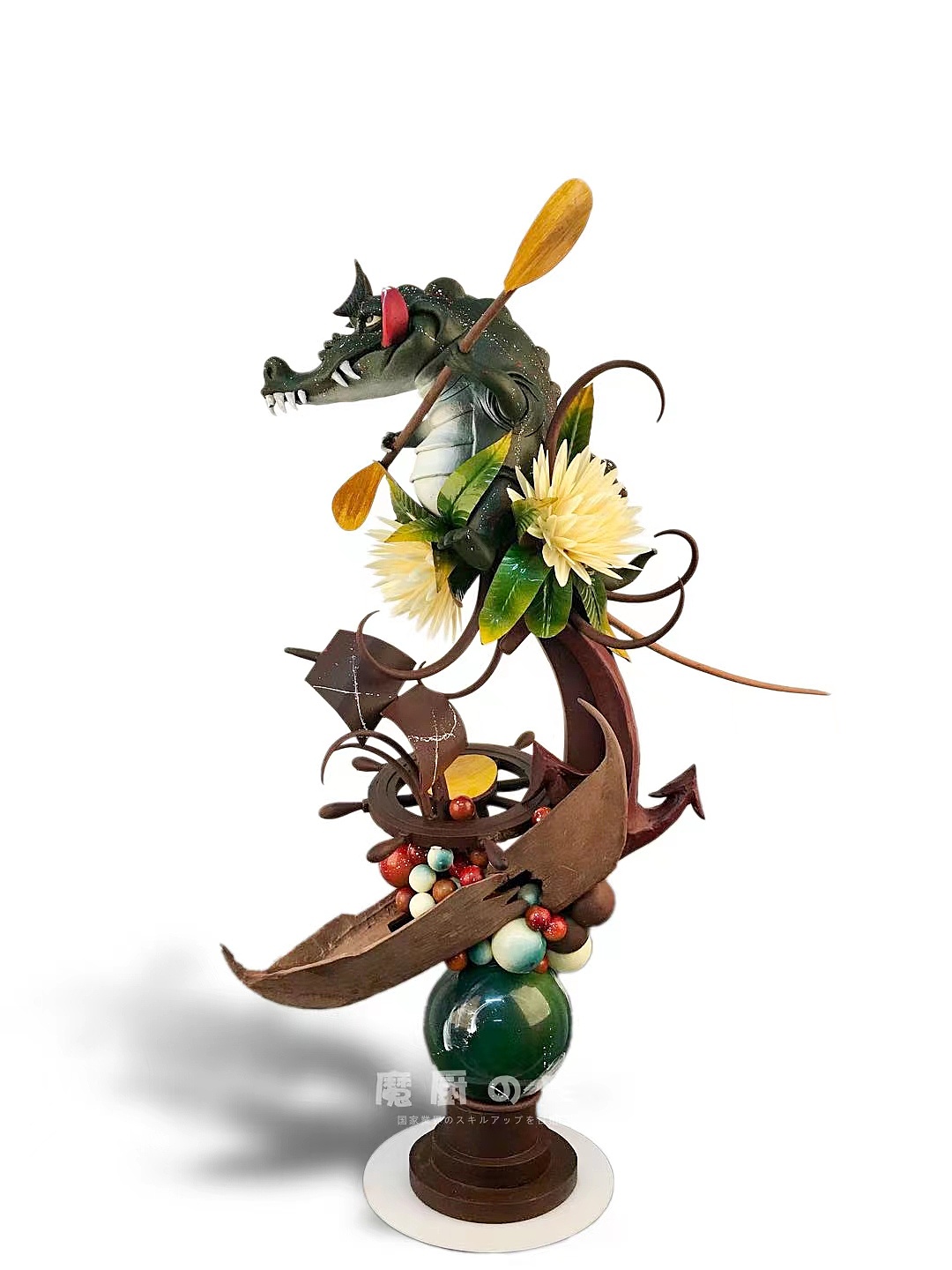 巧克力showpiece造型合集(1)巧克力造型甜品比赛|手工艺|其他手工艺