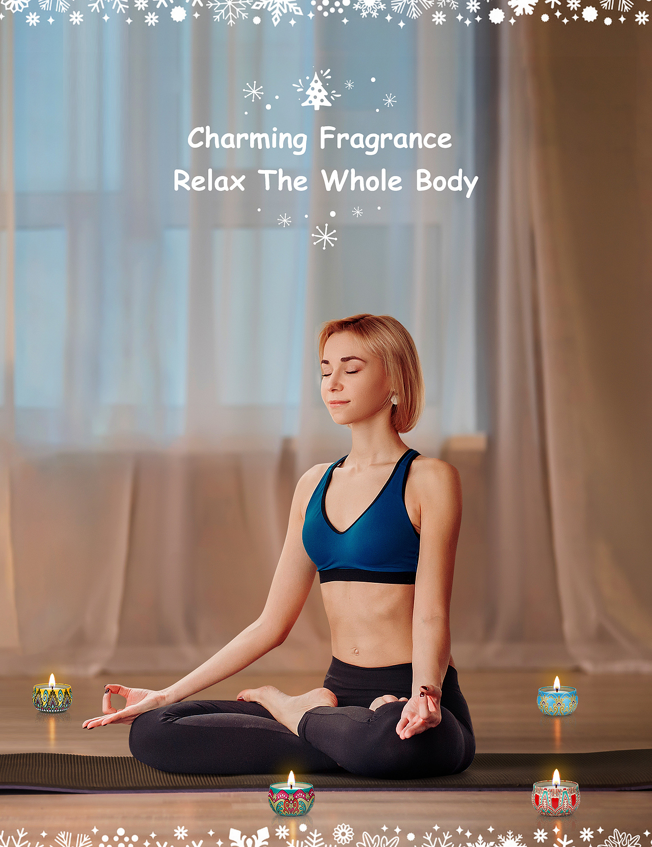 香薰蜡烛主图和A+网页设计