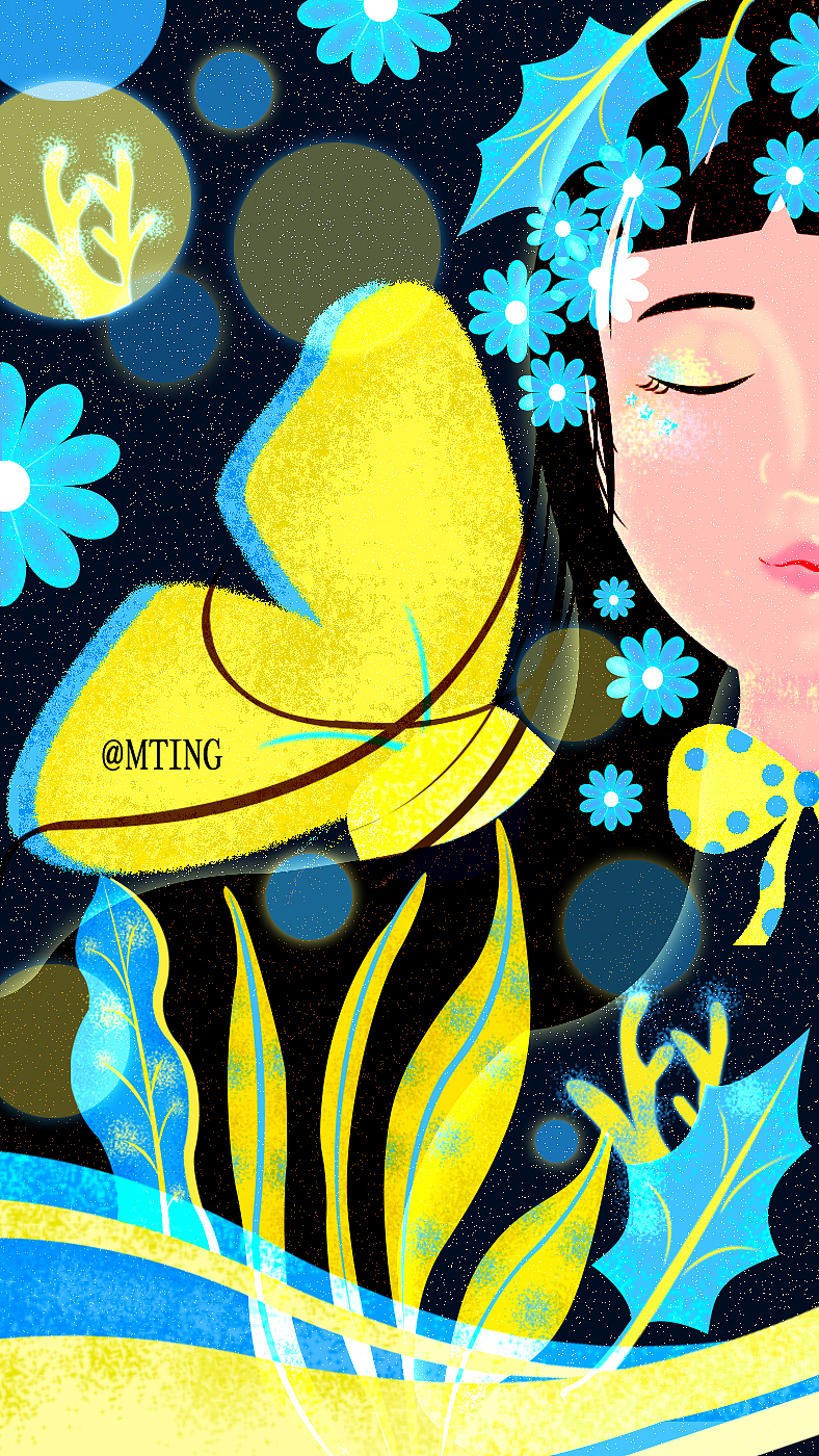 “如果你是海里 会发光的鱼”（图ZMTI1NzQ5MDIw） - 创作习作 - 站酷设计师Mting呀原创素材 - 站酷ZCOOL
