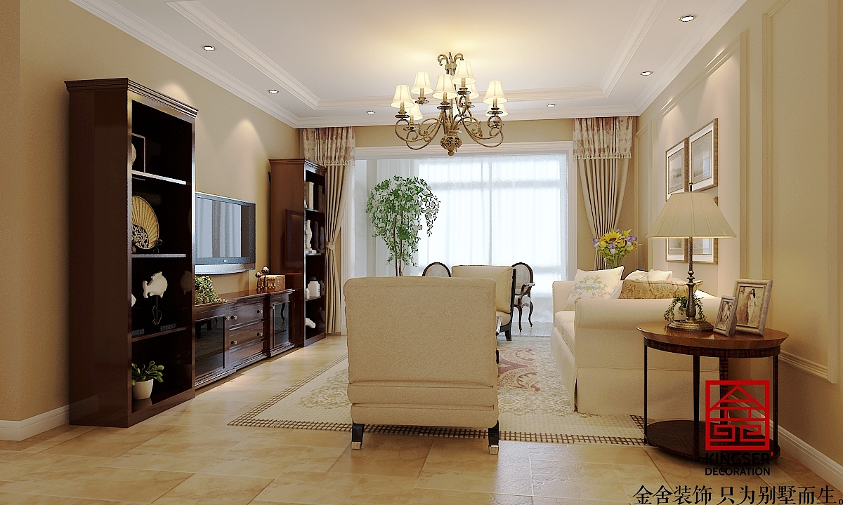金舍装饰—国赫红珊湾—美式风格—装修案例