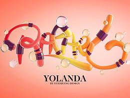 立體文字海報C4D