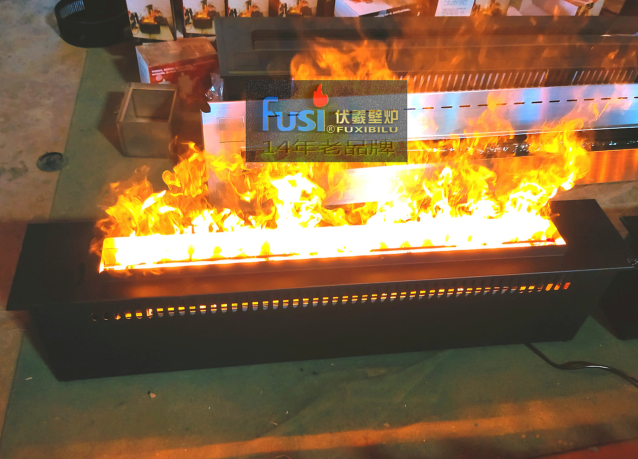 超薄雾化壁炉下宽11-16cm加湿3d蒸汽壁炉伏羲火口居中