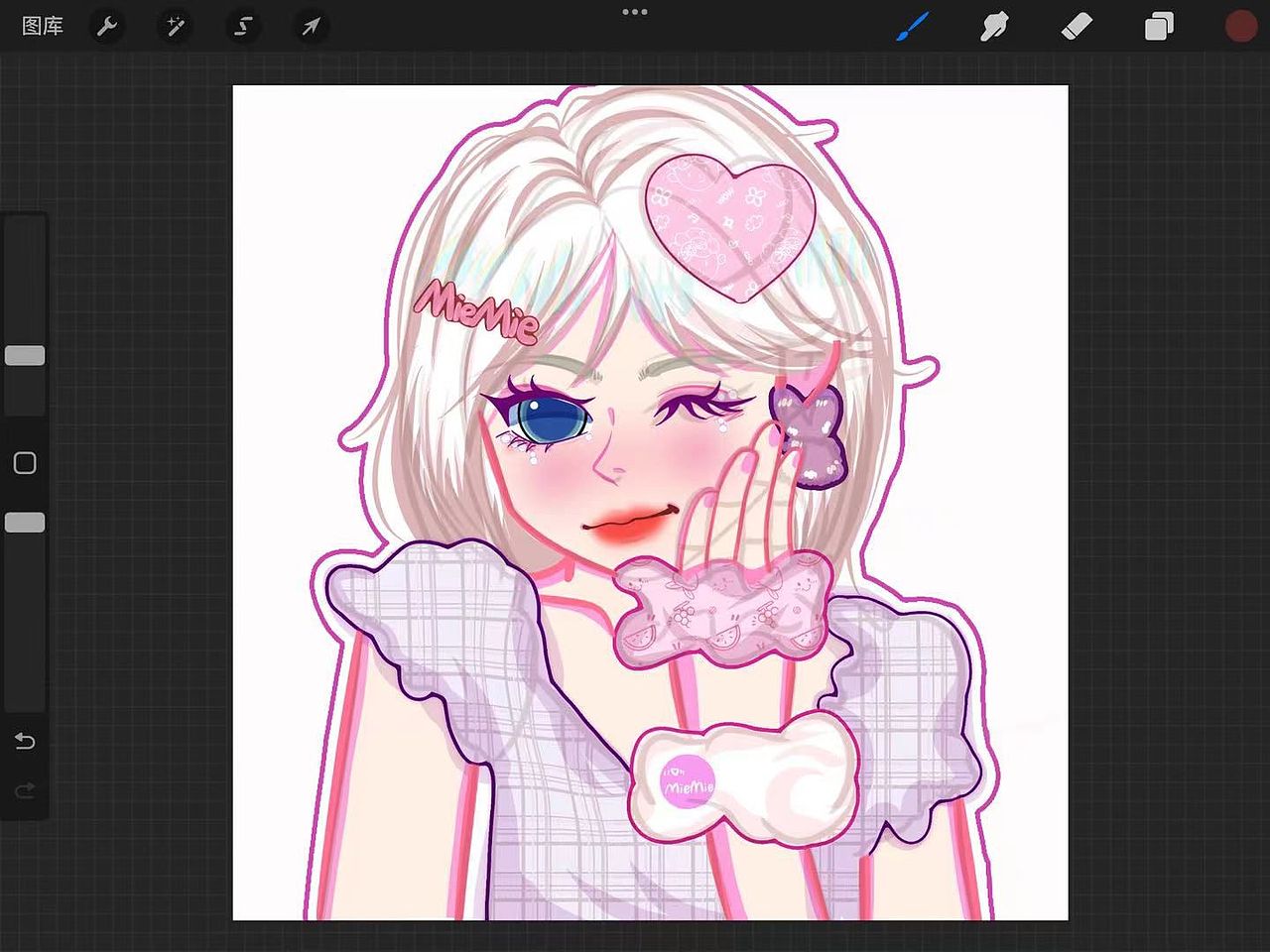 美女子头像  鸭风头像  你发照片我来画约稿私❤️