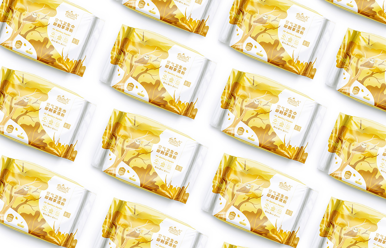 自由点 空气卫生巾 即可享清新 X 自然无聊实验室（图ZMjYwOTYzMjk2） - 包装 - 站酷设计师BOB设计工作室原创素材 - 站酷ZCOOL