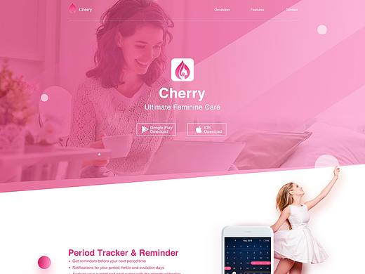 触宝TouchPal相关产品cherry和drinkwater官网设计