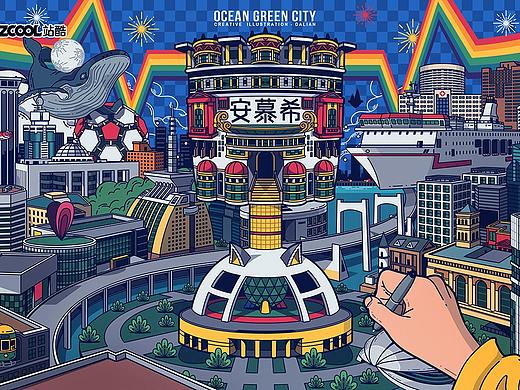 安慕希大连插画