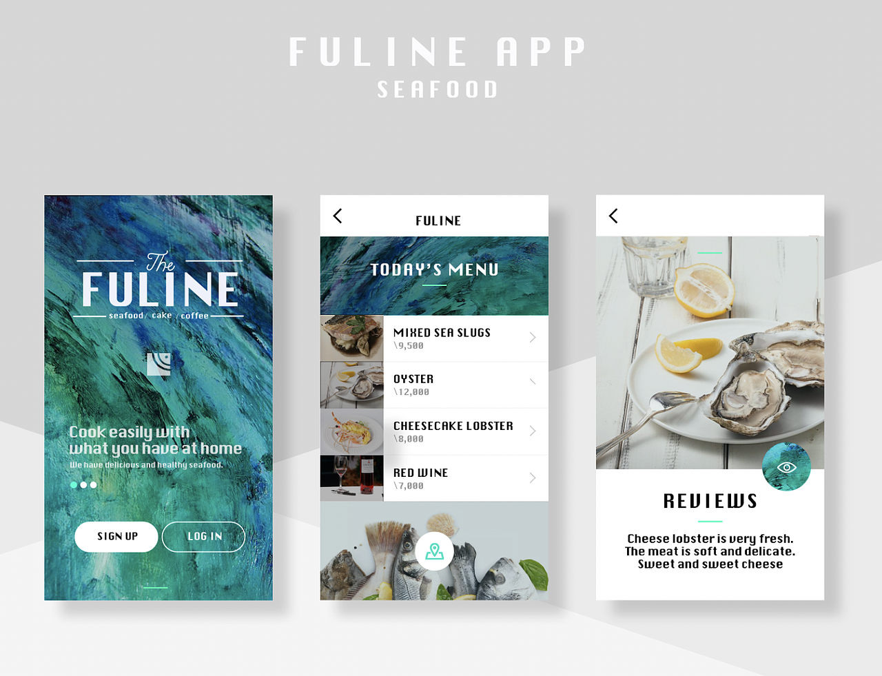 FULINE海鲜餐厅（图ZMTk3NjU1MjA0） - 品牌 - 站酷设计师一棠iii原创素材 - 站酷ZCOOL