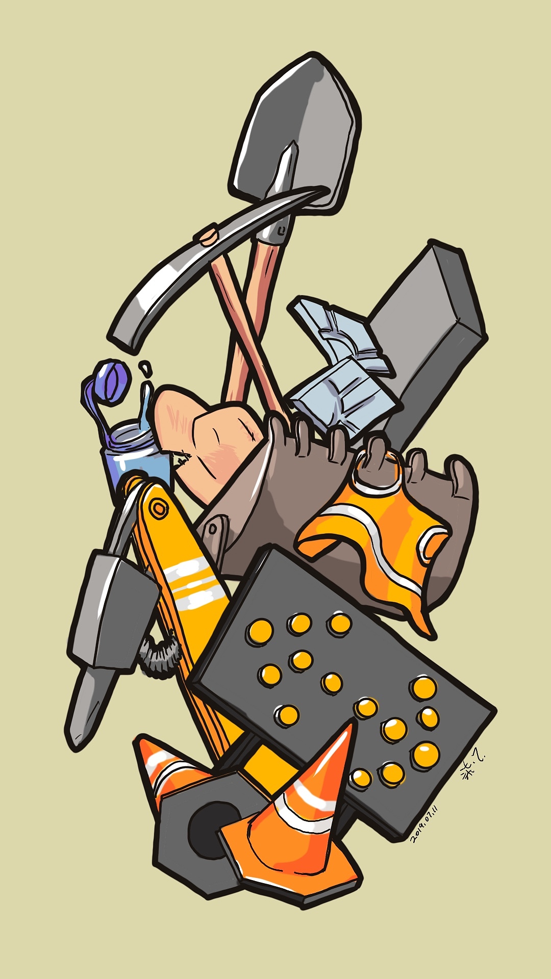 Jobs系列插画第一季合集（图ZMTY5OTg3OTA4） - 新锐潮流插画 - 站酷设计师柒点7原创素材 - 站酷ZCOOL