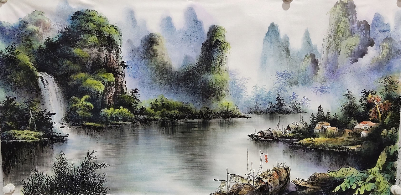 画家周国民作品（图ZMjU5Mzk5MjI4） - 绘画 - 站酷设计师易阁字画网张小克原创素材 - 站酷ZCOOL