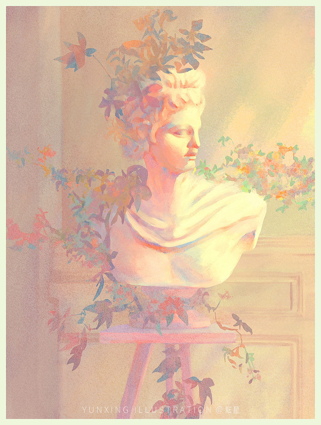 流浪花园(一) -- 静谧的安眠曲（图ZMjM0MjQzNTcy） - 艺术插画 - 站酷设计师耘星原创素材 - 站酷ZCOOL