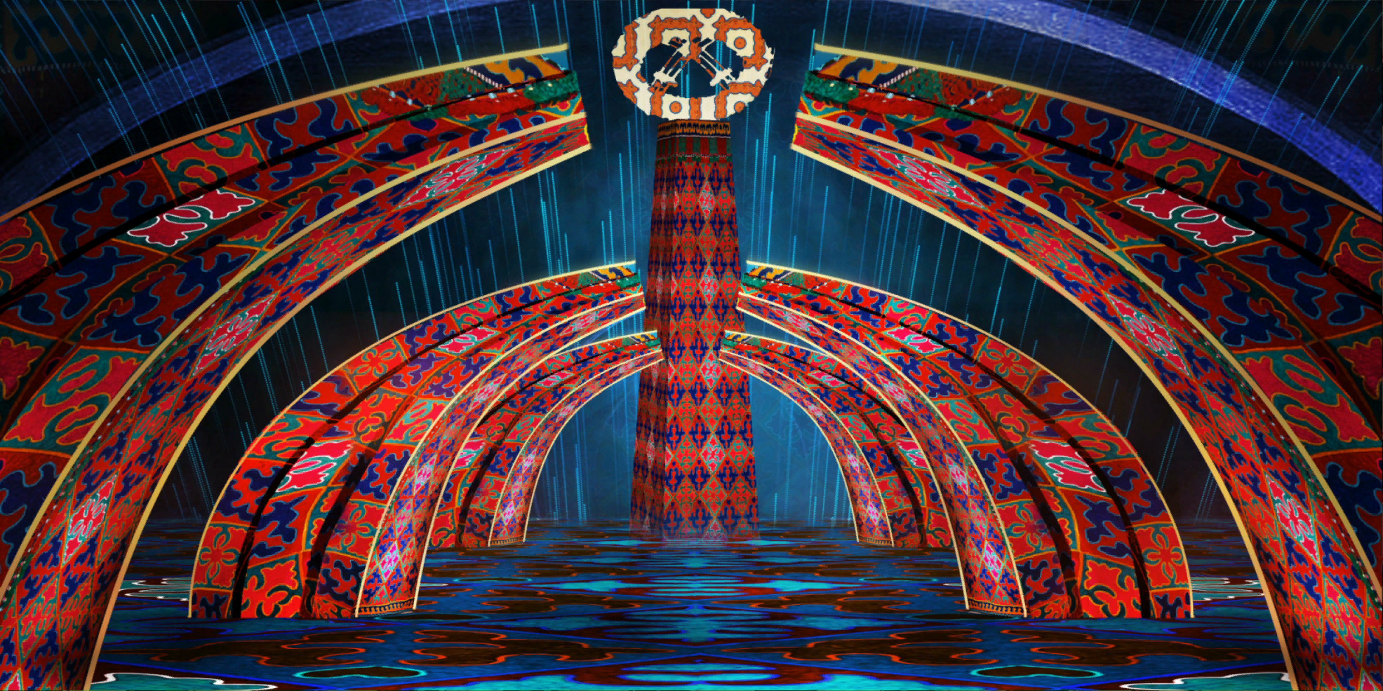 首届上合组织国家电影节闭幕式舞台视觉