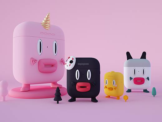 “o"ppo耳机真有一套（个人主页-ZNDIxMzU2NjQ=） - 图案 - 站酷设计师阿叮设计事务所原创素材 - 站酷ZCOOL