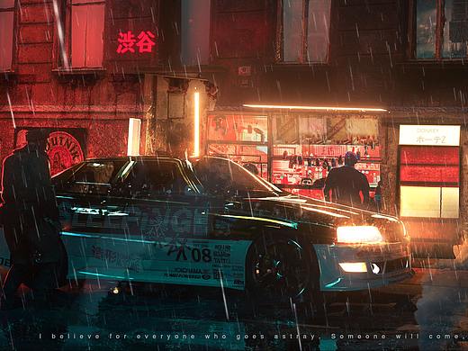PS+C4D的一些练习稿    oc渲染后期调色合成