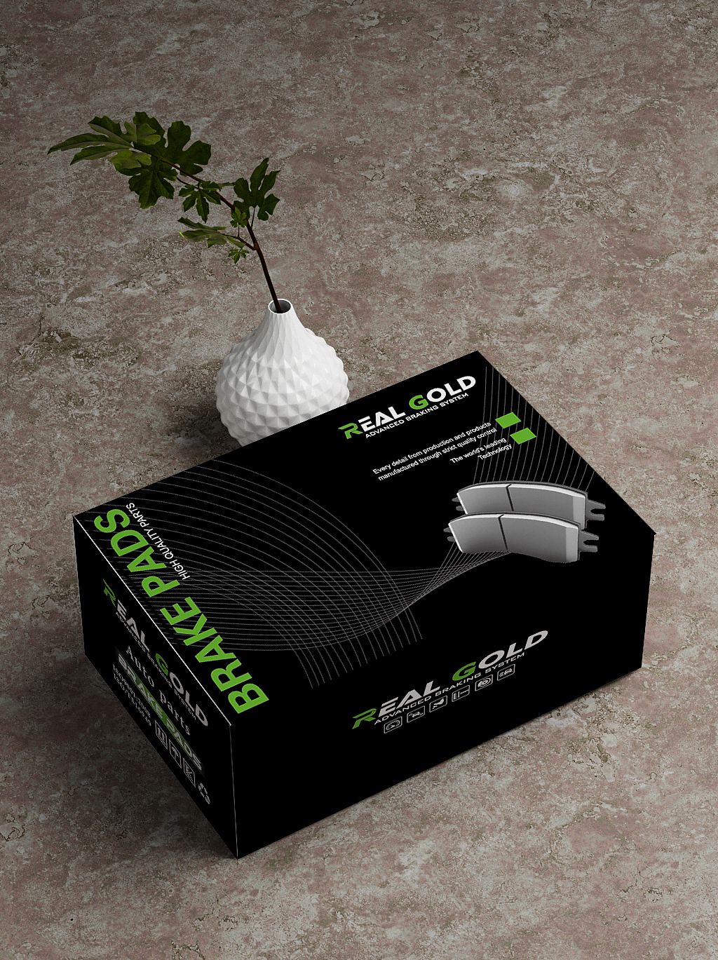 REAL GOLD 刹车片包装