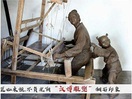 纺织主题雕塑——织起华夏五千年的文明历史