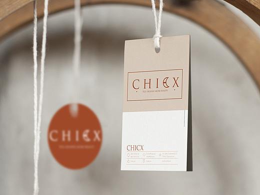 【LOGO设计】女子力优雅运动服品牌——CHICX设计
