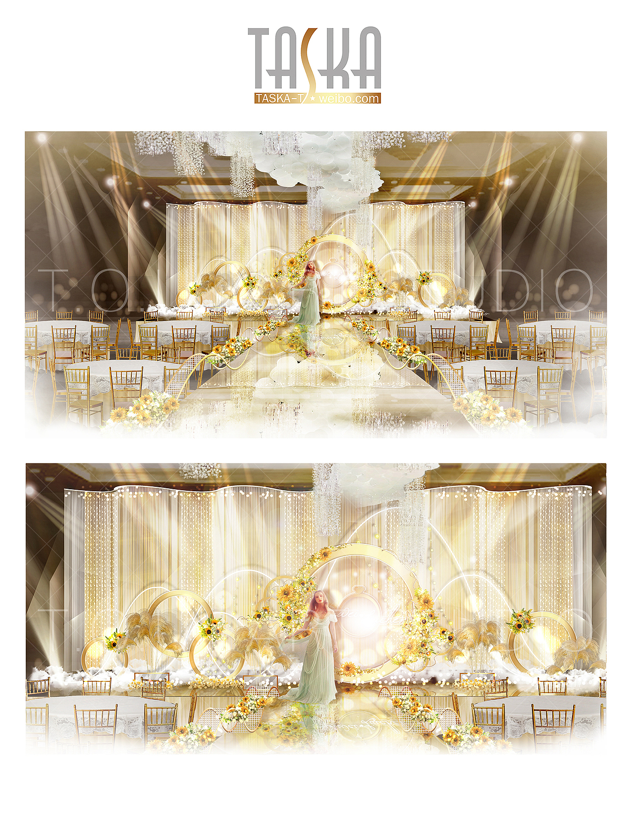 婚礼设计（舞台设计）（图ZMTAzMjg4OTE2） - 舞台美术 - 站酷设计师TASKA原创素材 - 站酷ZCOOL
