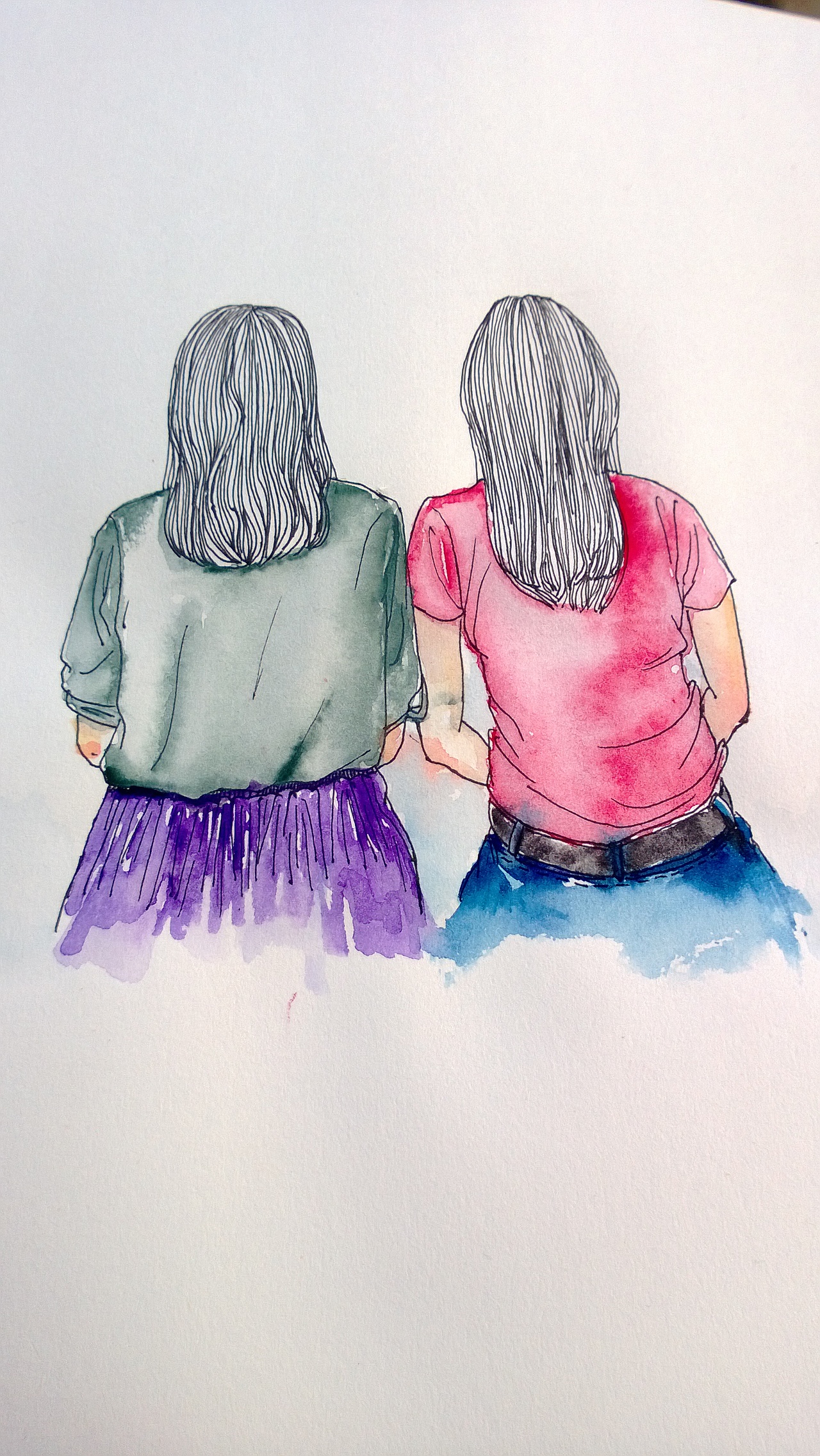 两个人（图ZOTA4OTMzMg==） - 创作习作 - 站酷设计师moliuuu原创素材 - 站酷ZCOOL