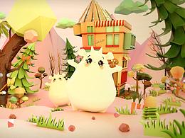 2018六一快乐贺图～c4d