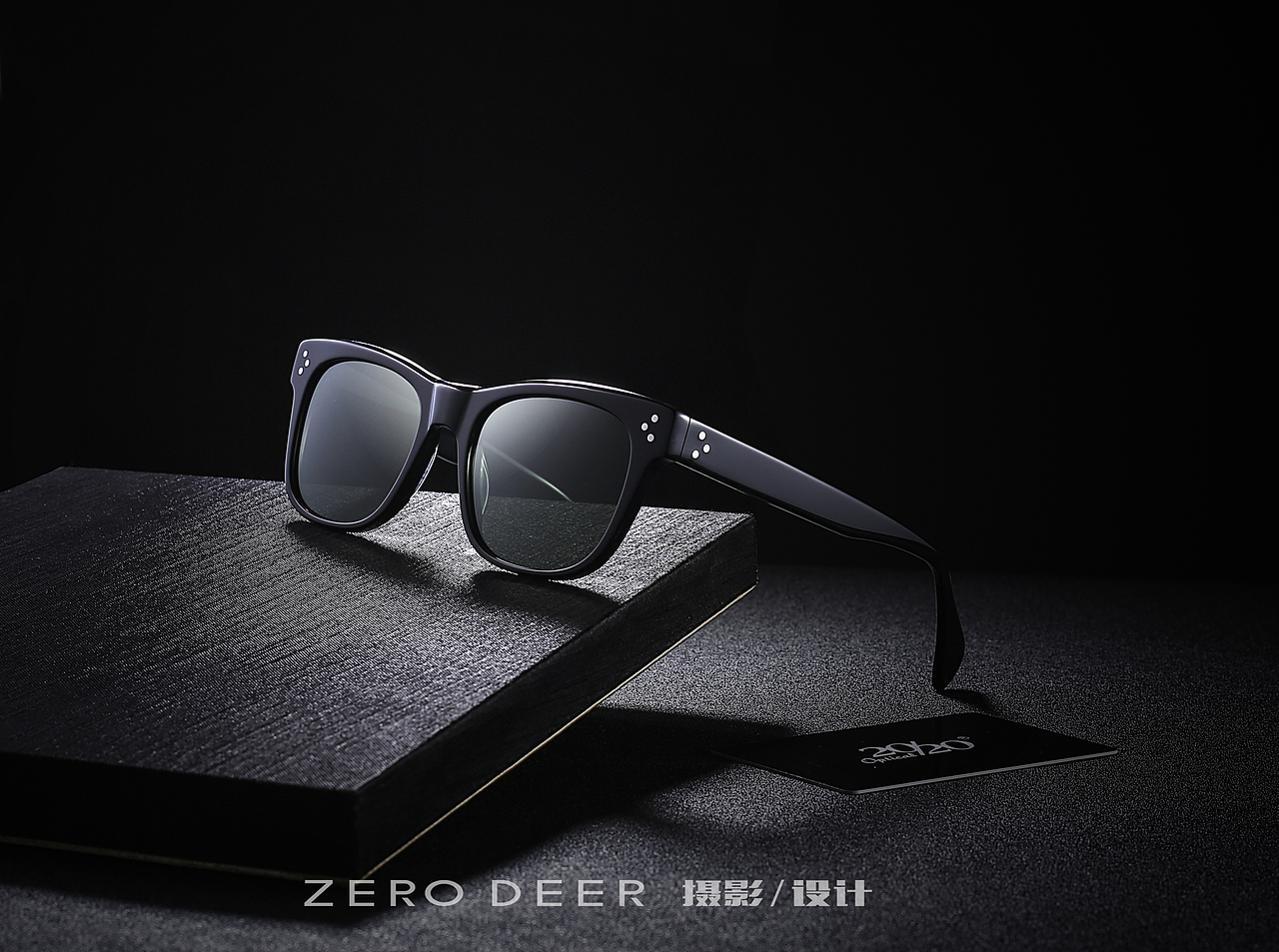 淘宝天猫黑色墨镜眼镜摄影电商海报作品