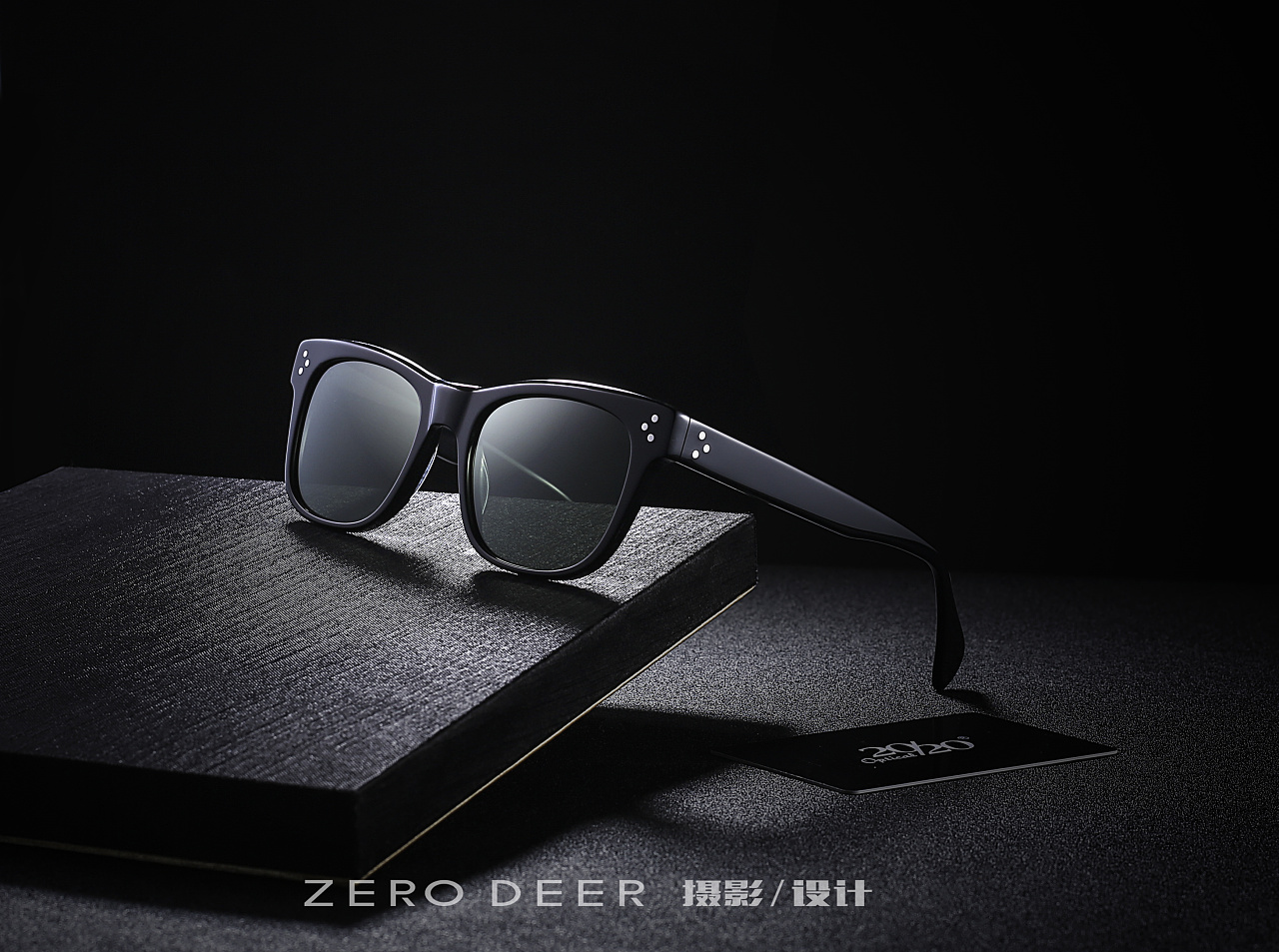 淘宝天猫黑色墨镜眼镜摄影电商海报作品