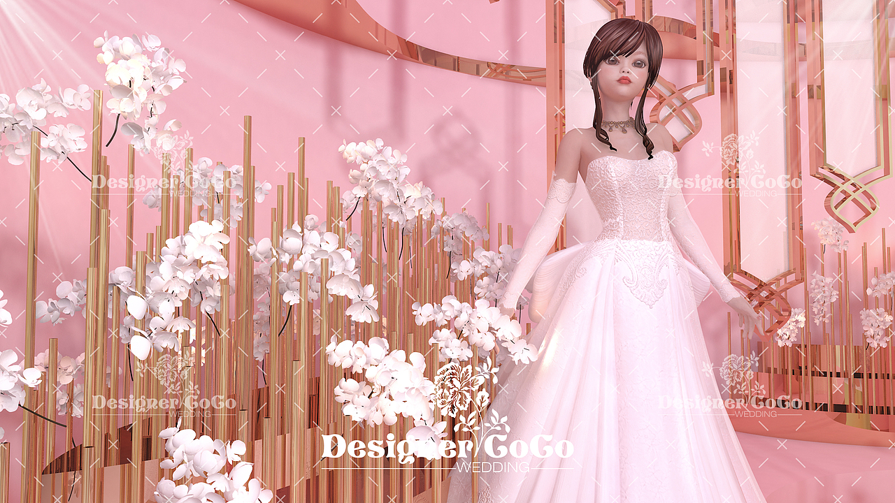 【3D婚礼设计】3D效果图