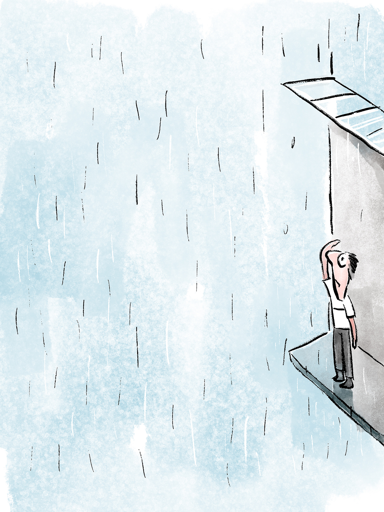 漫画雨一直下心情很复杂