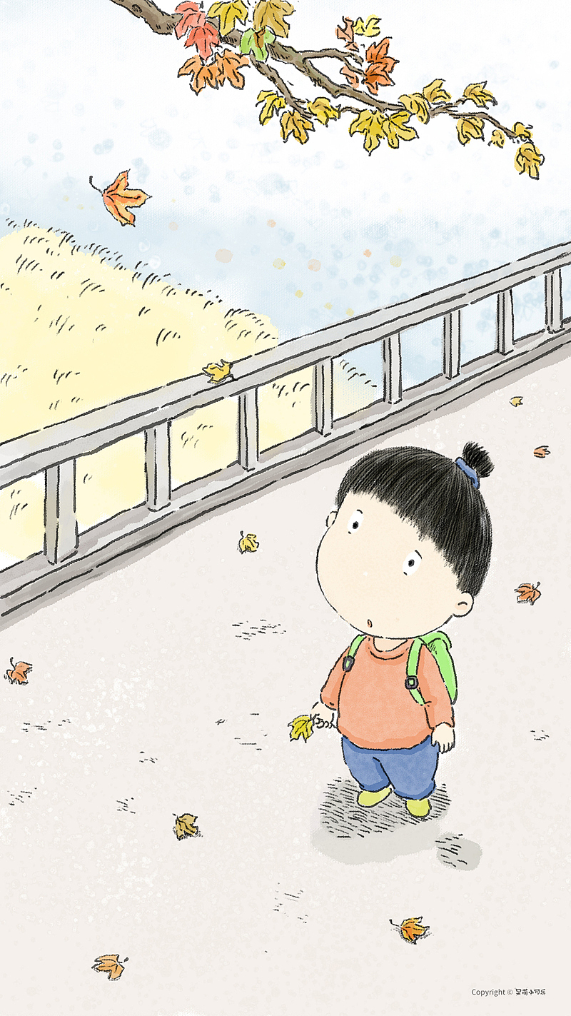 《呆萌小可乐》立秋手机壁纸