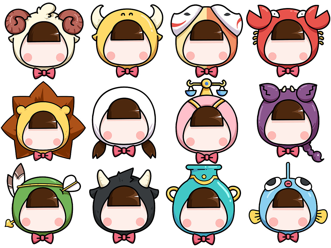 12星座q版ip形象设计全案