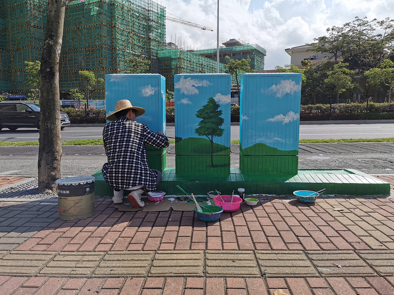 珠海电箱墙绘