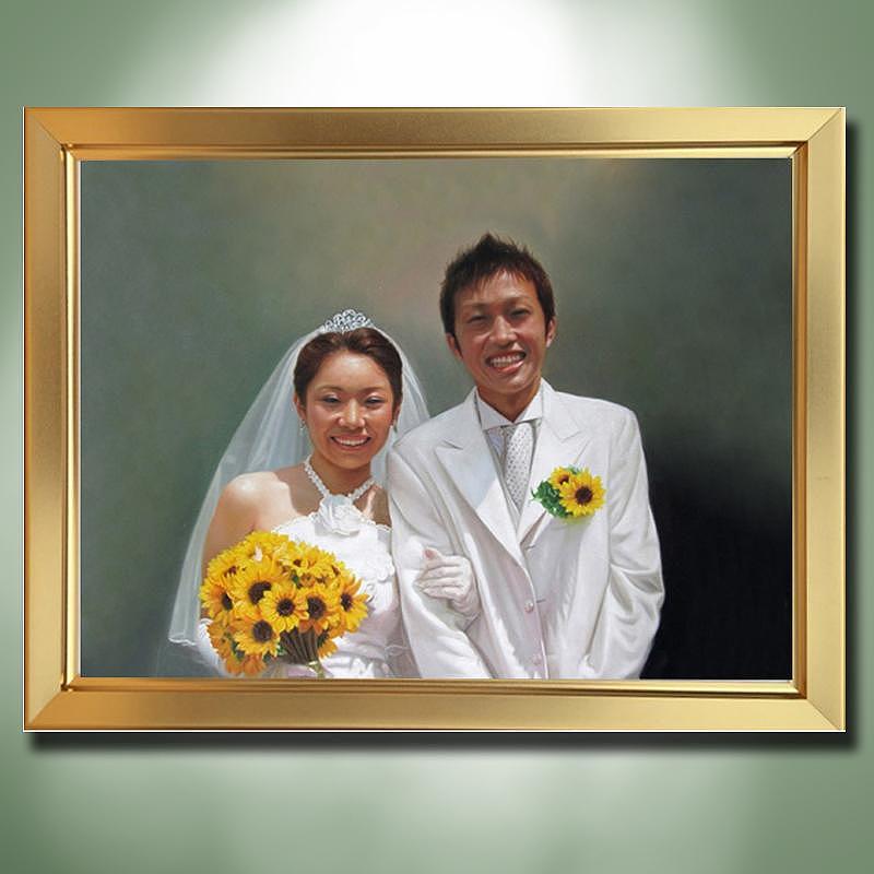 人生中的终身大事,婚纱照肖像油画