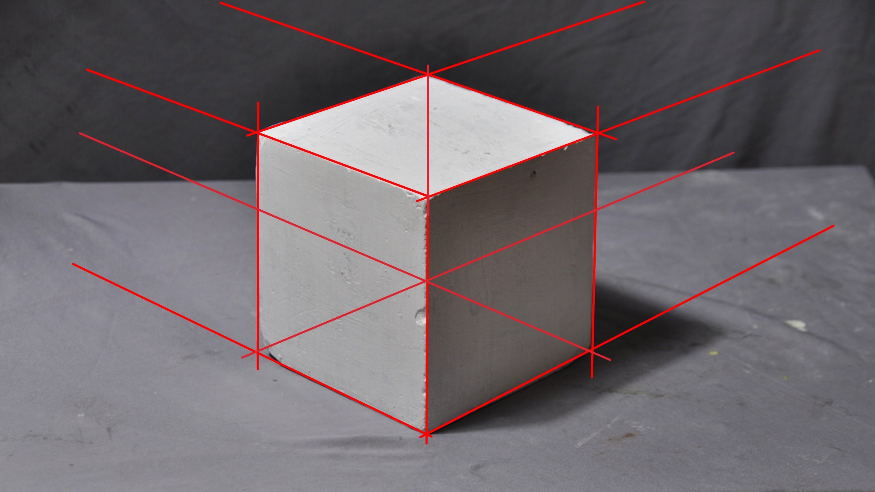 几何体石膏像结构透视大全