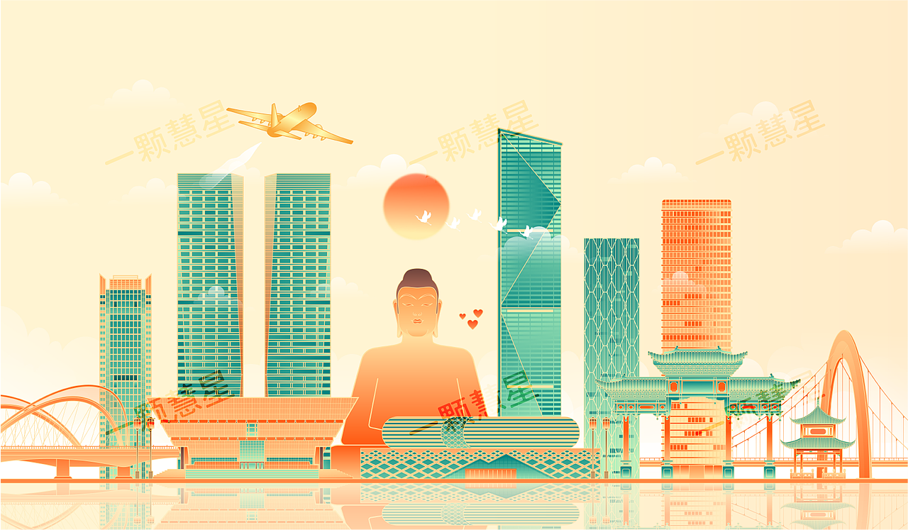 中国各地城市地标建筑矢量插画（图ZMjYxMTAzMzAw） - 商业插画 - 站酷设计师晚风在画画原创素材 - 站酷ZCOOL