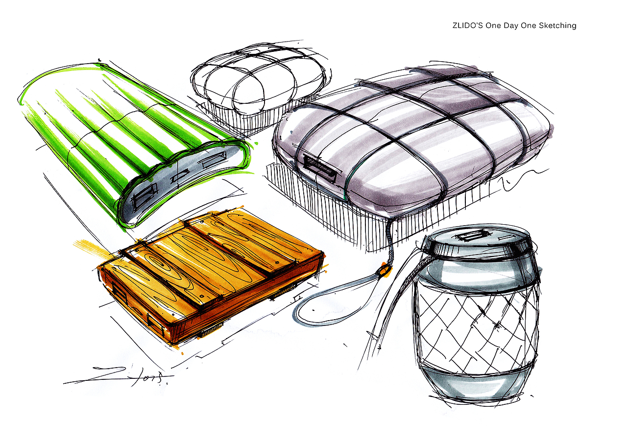 2015产品设计手绘6月 一日一画