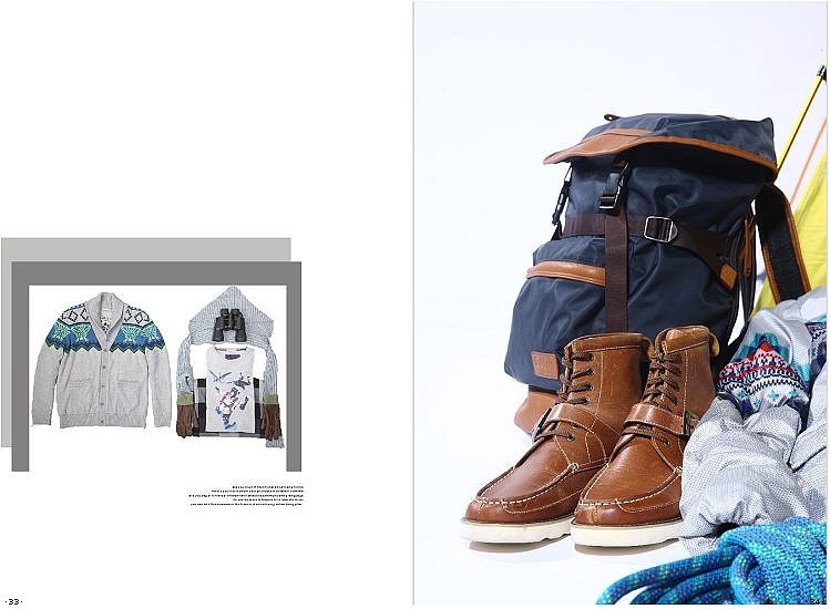 卡宾男装服饰时尚男士画册设计画报节奏色彩视觉流程排版男装画册时尚画册